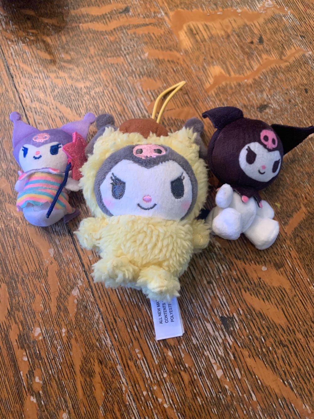 Sanrio Kuromi Mini Plush 3-Piece Bundle